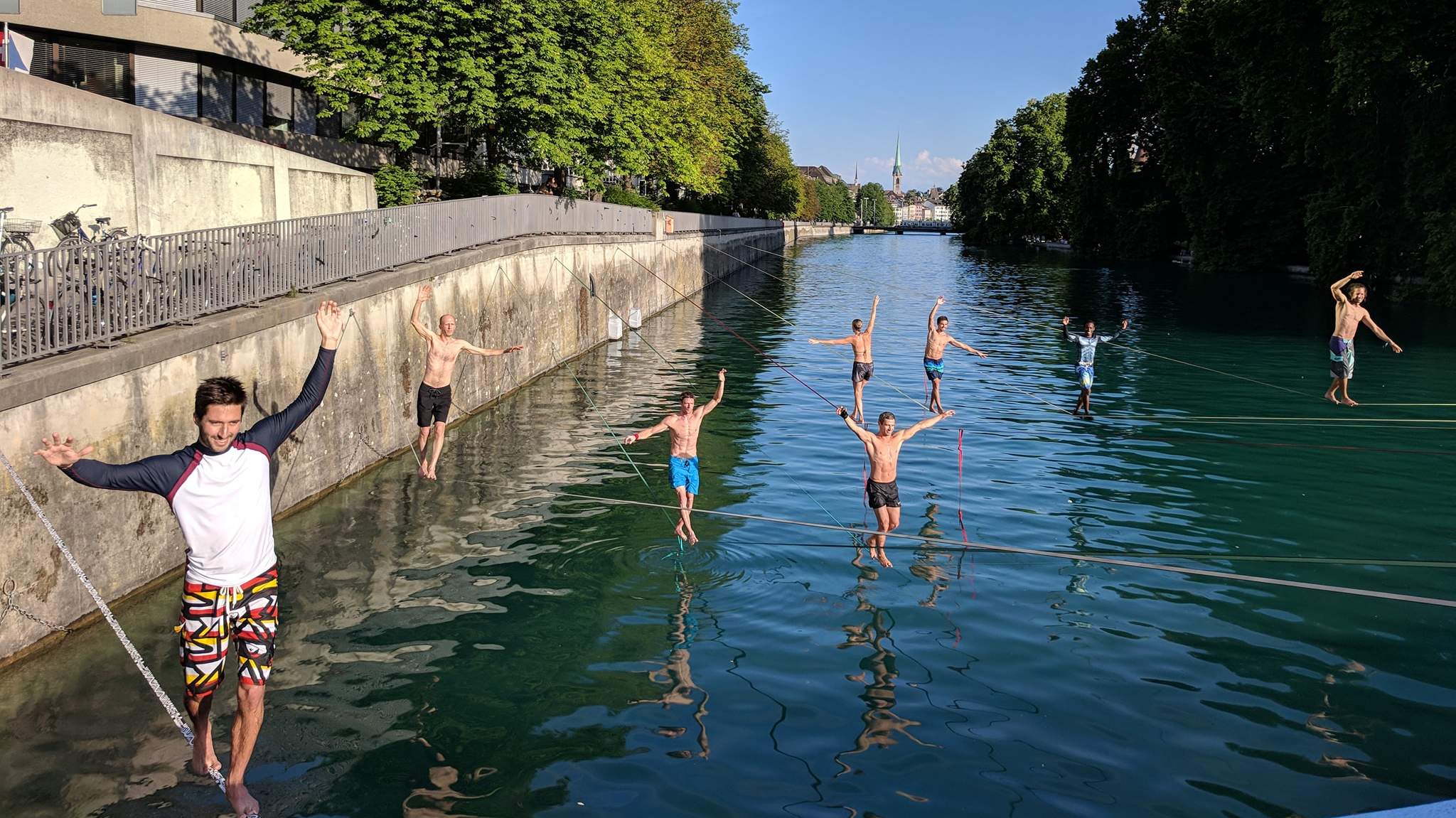 Der Standard Waterline-Spot der Slacklions - im Herzen von Zürich